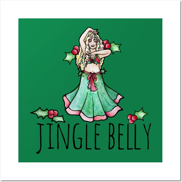 Jingle Belly Dancer Wall Art by bubbsnugg